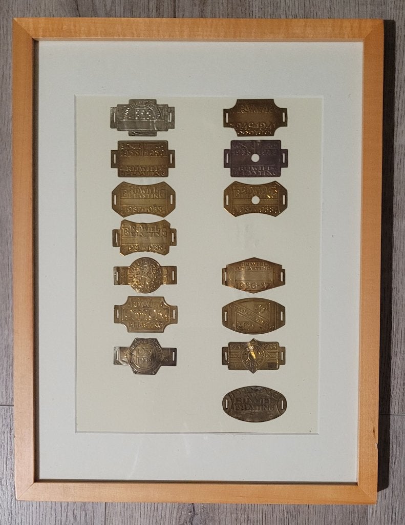 Verzameling rijwielbelastingplaatjes, Ophalen of Verzenden