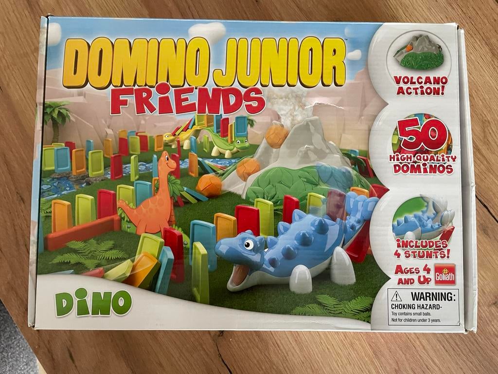 Domino Junior Friends Dino - Spannend dominospel voor kinder, Ophalen, Zo goed als nieuw, Jongen of Meisje