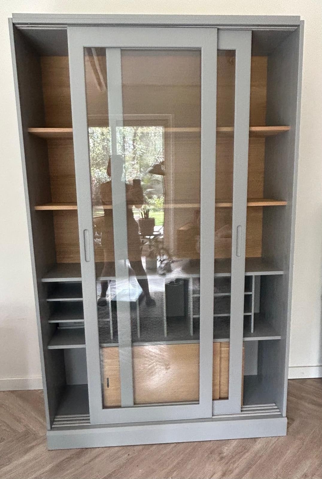 WOOOD Exclusive Vitrinekast - Limited Edition Mist, Grenenhout, Met deur(en), 100 tot 150 cm, 200 cm of meer
