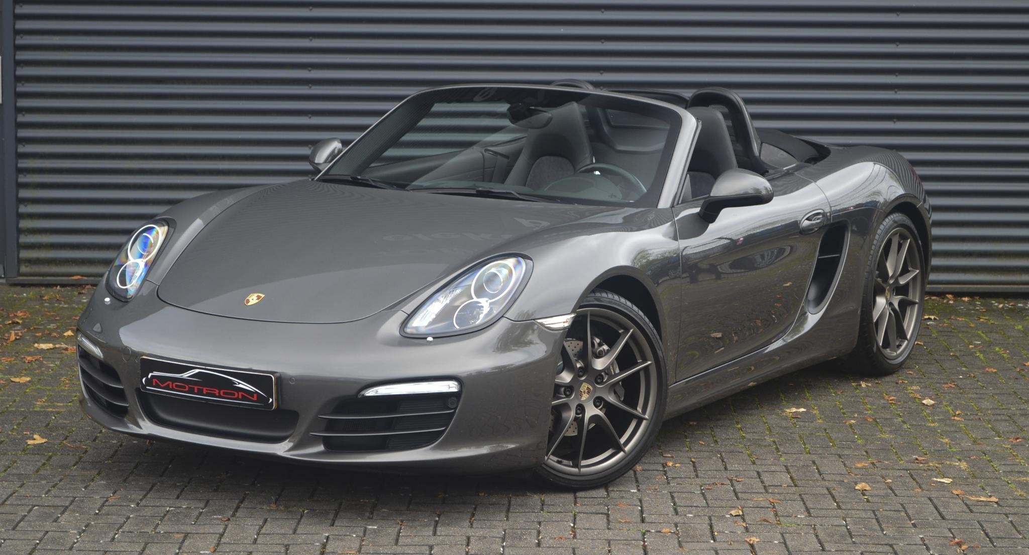 Porsche Boxster 981 2.7 Handgeschakeld, Auto's, Euro 5, Gebruikt, Zwart, Cabriolet