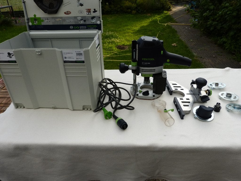 Festool bovenfrees OF1400 EBQ met toebehoren, Ophalen, Gebruikt, Bovenfrees, Festool