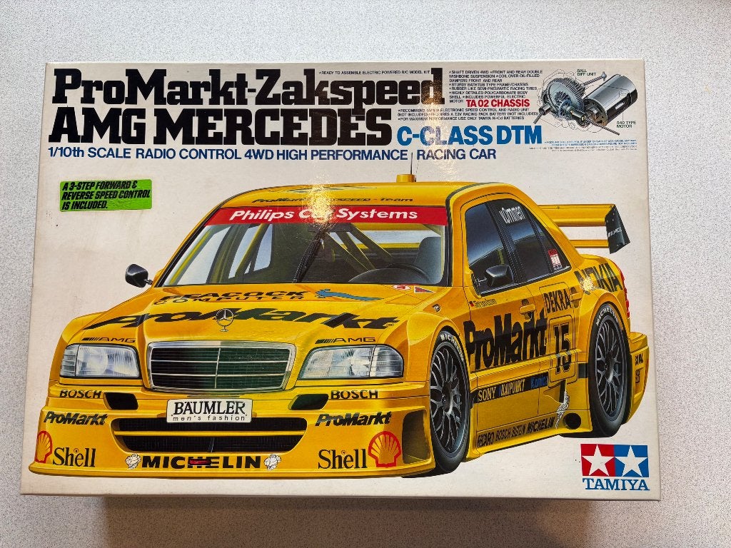 Vintage rc auto tamiya mercedes dtm, Elektro, Nieuw, Ophalen of Verzenden, Schaal 1:10