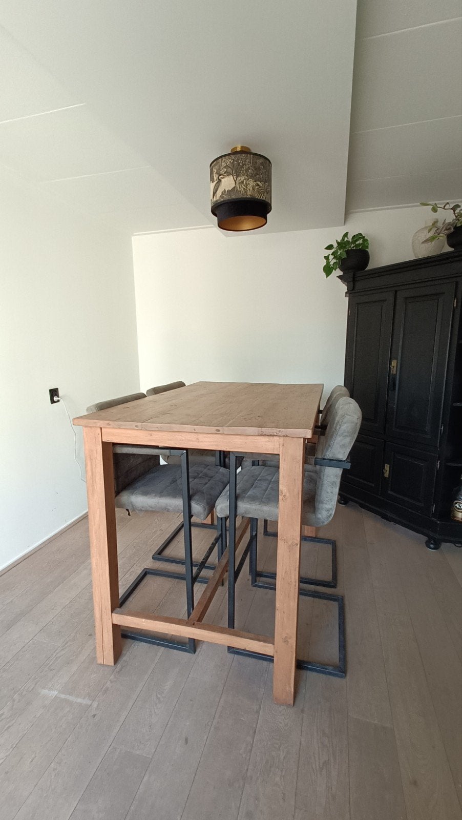 Massief Teak houten bartafel, Ophalen