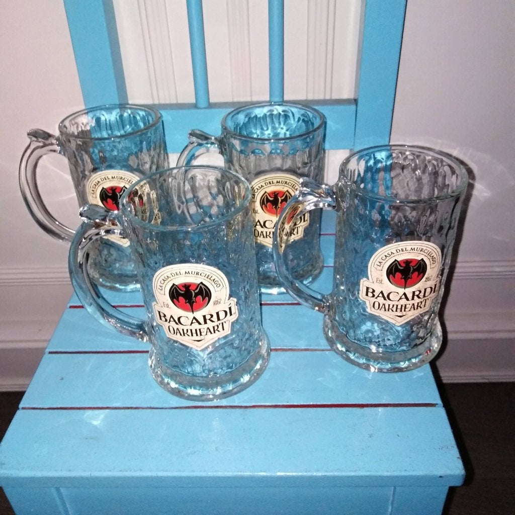 Bacardi Oakheart pullen 4 stuks, Ophalen, Gebruikt, Overige typen