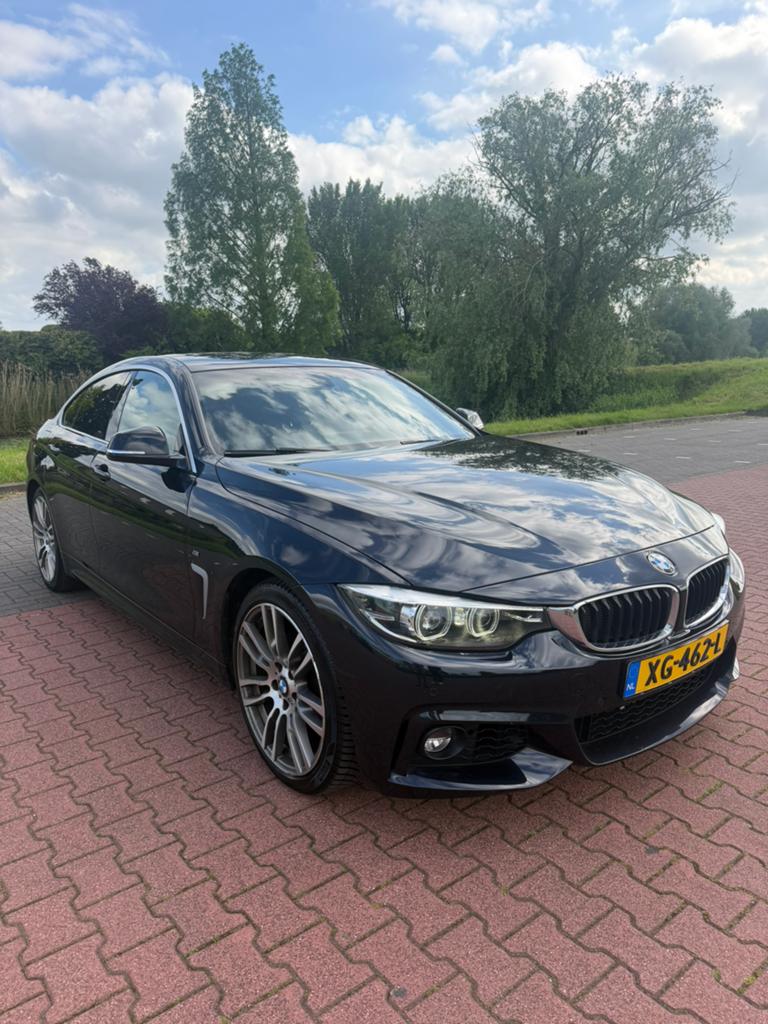 BMW 4-Serie Gran Coupé 418i 136pk Aut 2019 Donkerblauw, Automaat, Euro 6, Blauw, Alcantara