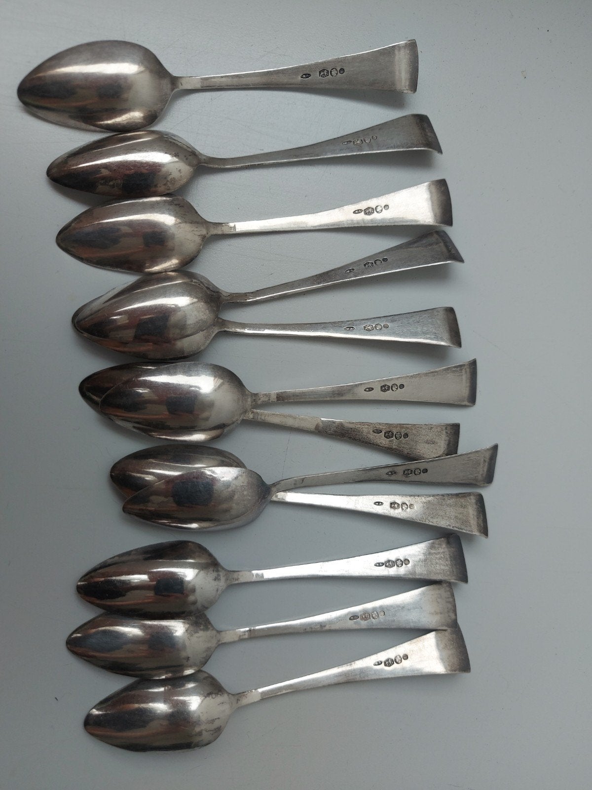 12 x zilveren lepeltjes met keuren 835, Ophalen of Verzenden