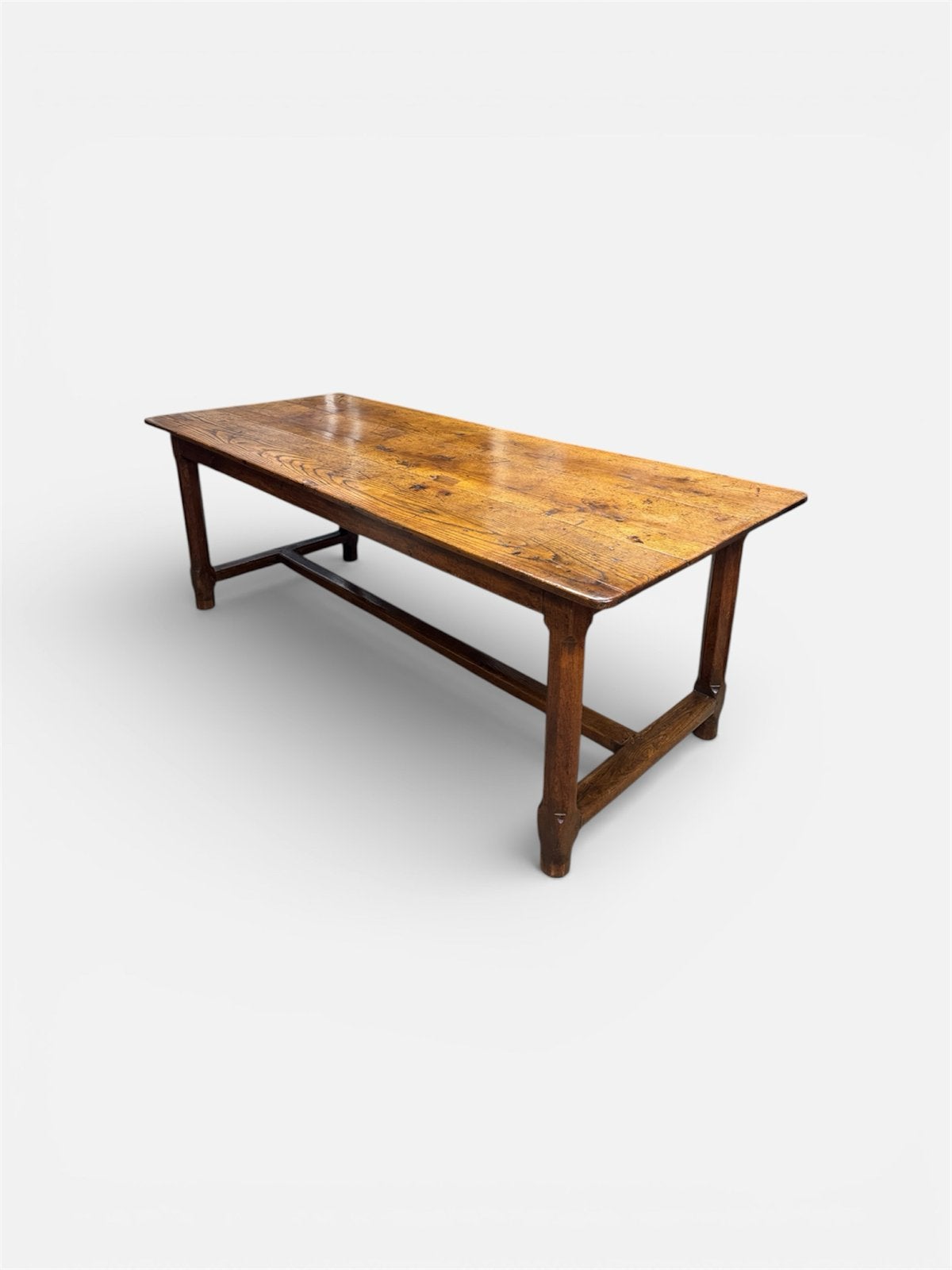 Antieke Franse eettafel tafel eikenhout 204 cm, Ophalen