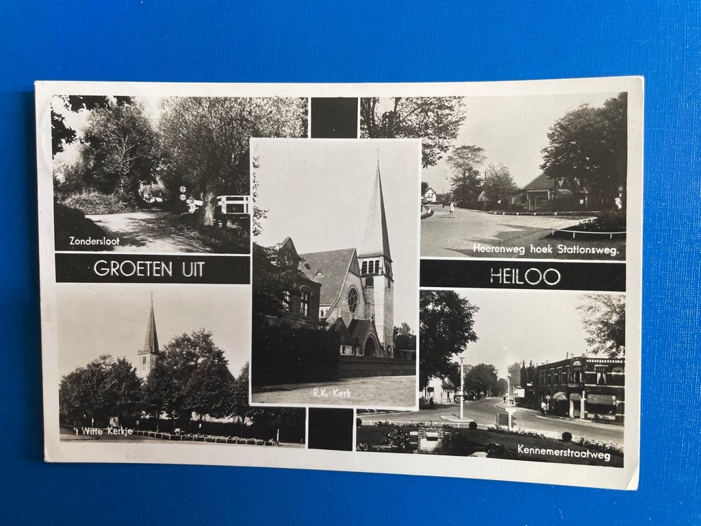 ansichtkaart van Heiloo , Groeten uit Heiloo., Verzenden, 1960 tot 1980