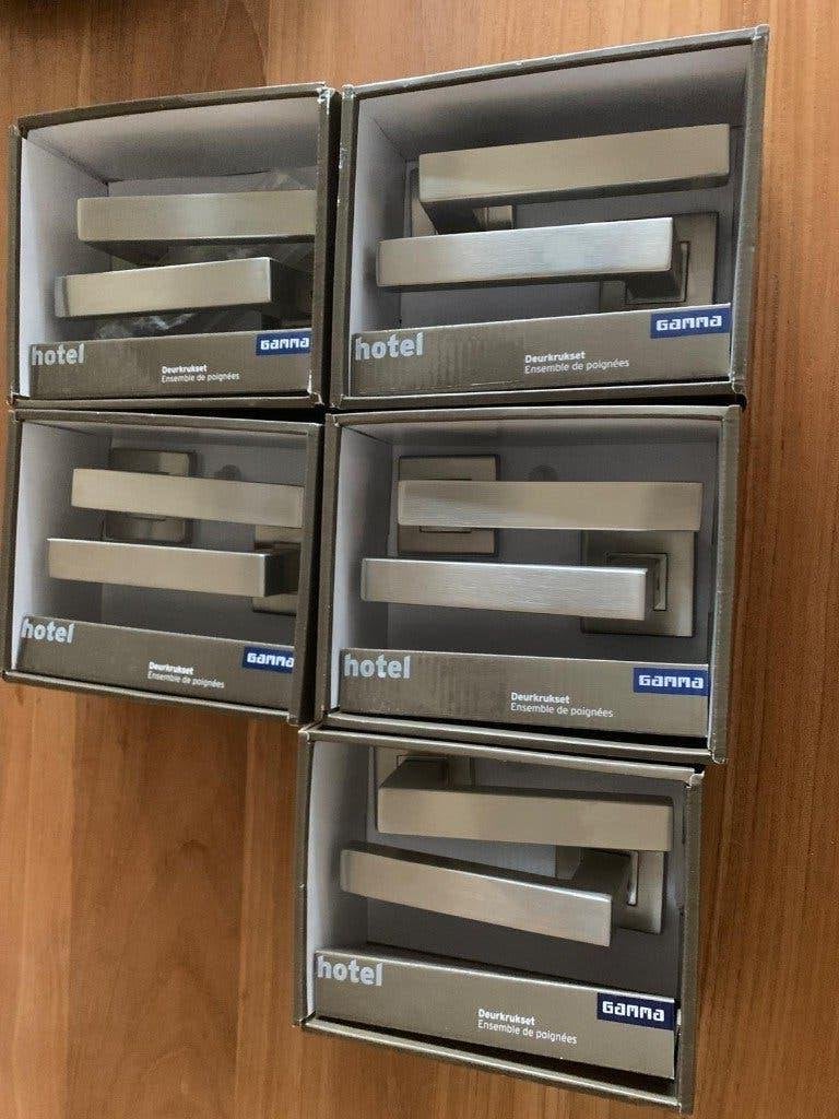 Deurkruk serie hotel RVS, 5 stuks, Ophalen, Nieuw, Rvs, Klink of Kruk