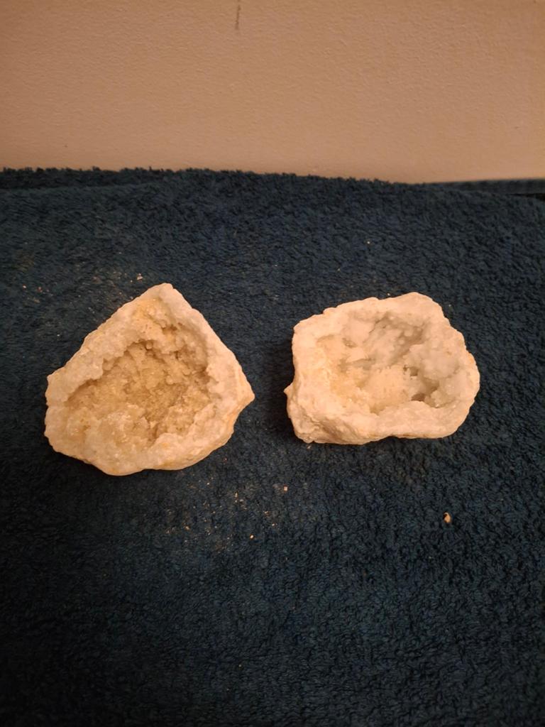 Bergkristal Geodes uit Marokko - Natuurlijke Schoonheid, Ophalen of Verzenden