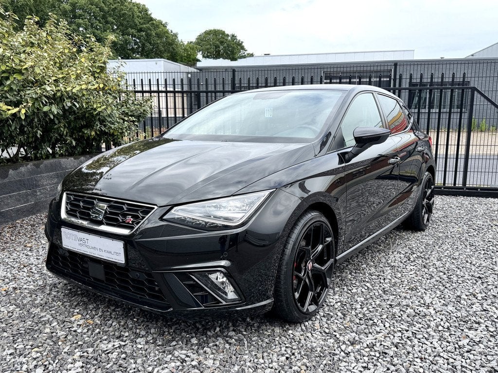 SEAT Ibiza 1.5 TSI EVO FR 150PK Led|Nav|Camera|Carplay Zwart, Auto's, Seat, Voorwielaandrijving, Stof, Huisgarantie, 4 cilinders