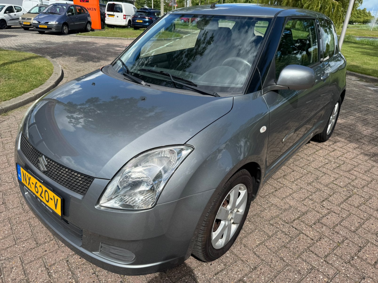 Suzuki Swift 1.3 3D 2007 Grijs | AIRCO, Auto's, 31 €/maand, Swift, Handgeschakeld, 1000 kg