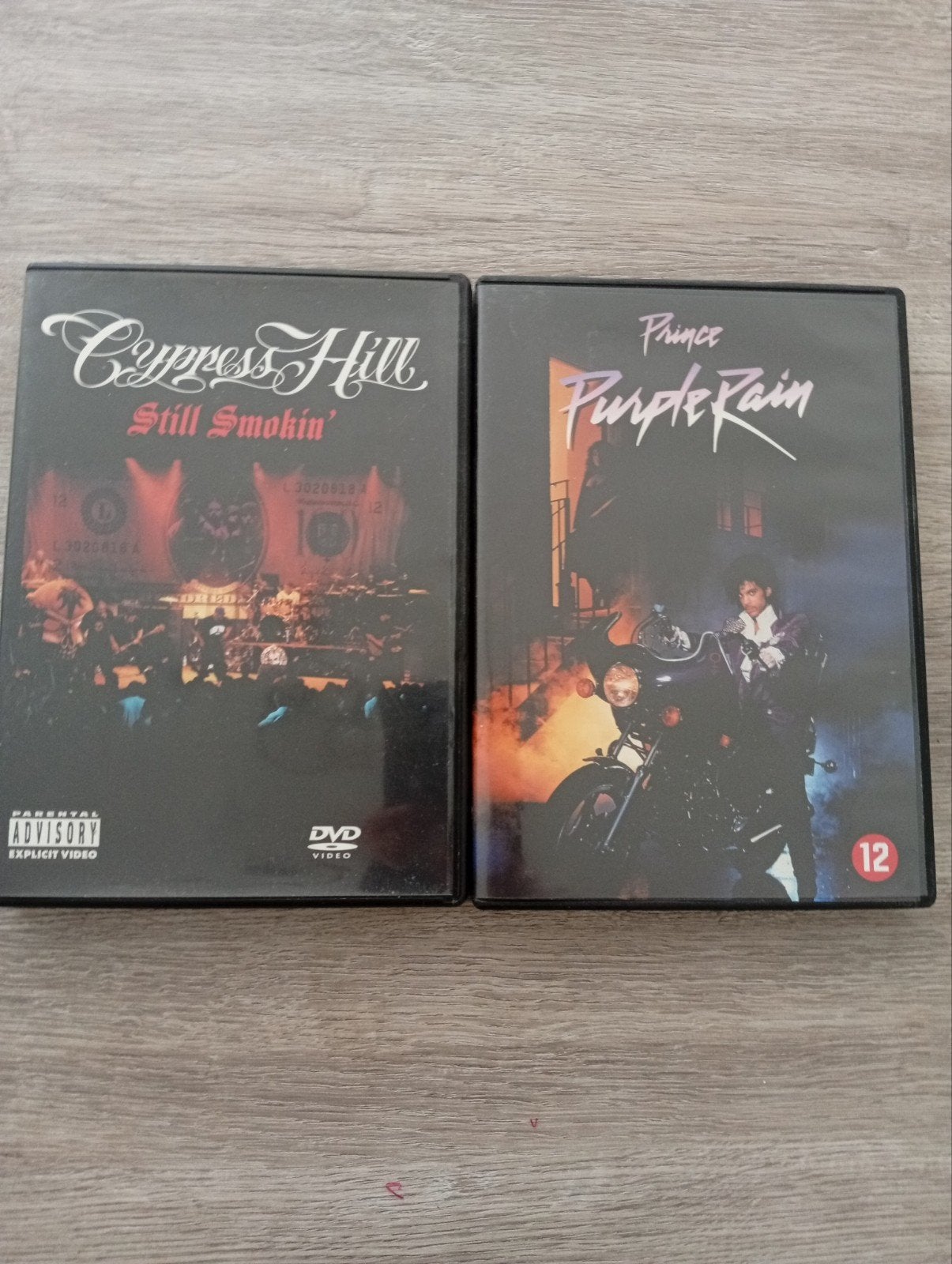 Cypress Hill Still Smokin' & Prince Purple Rain DVD's, Vanaf 12 jaar, Ophalen of Verzenden, Gebruikt, Muziek en Concerten