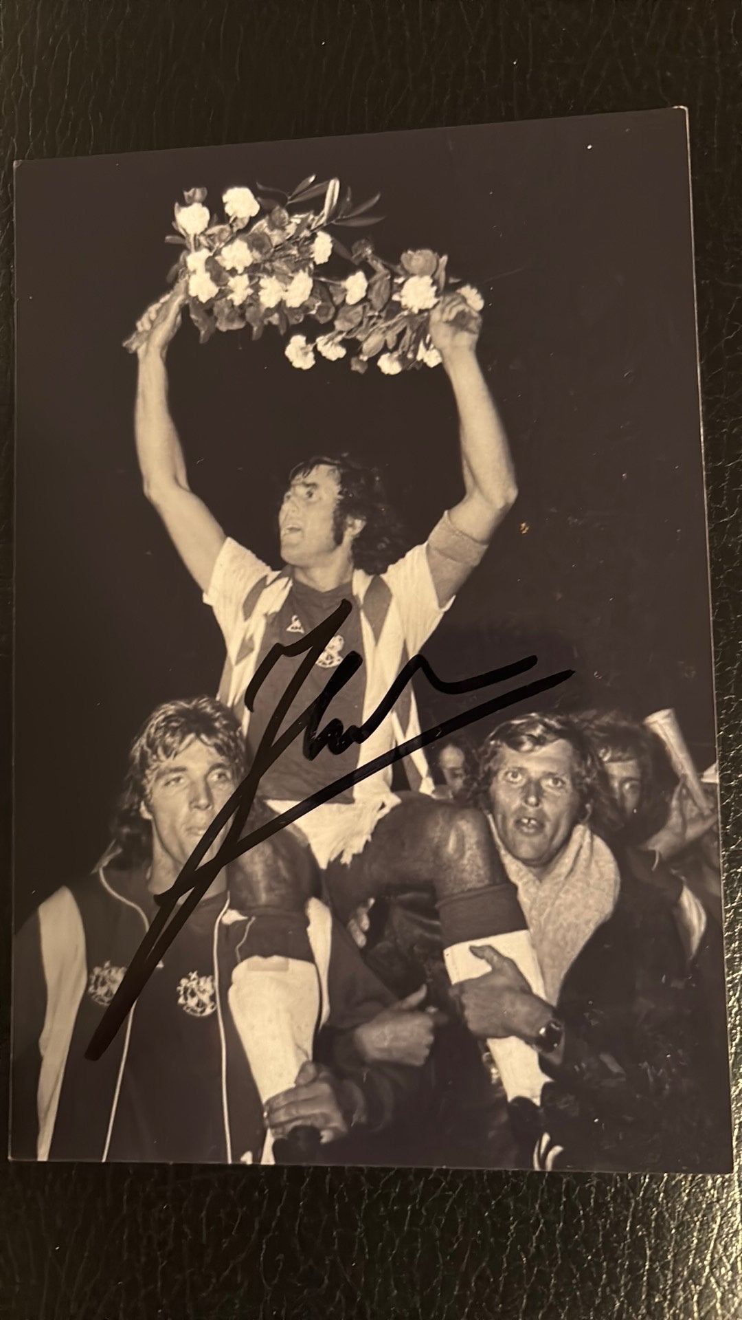 Sjaak Swart Ajax Amsterdam FOTO met ECHTE handtekening, Verzenden, Zo goed als nieuw, Ajax, Overige typen