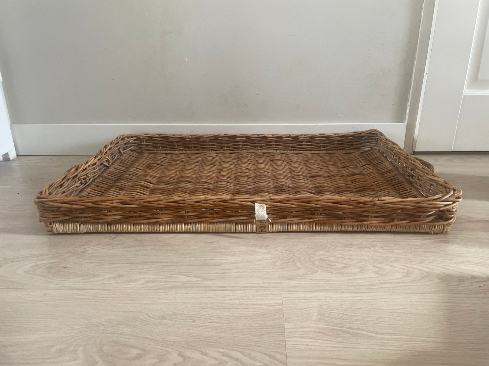 Groot Rivièra Maison dienblad, zgan, Huis en Inrichting, Natuurlijk materiaal, Ophalen of Verzenden, Zo goed als nieuw, Dienblad