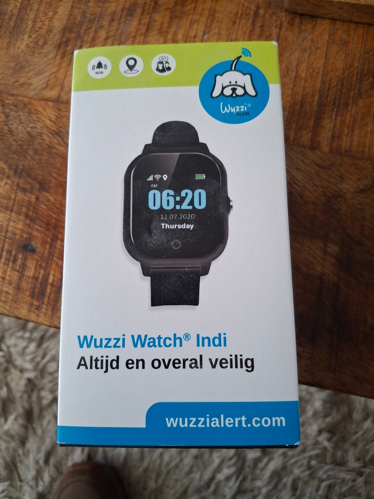 Wuzzi Watch Indi Mobiele Personenalarmering Zwart, Zwart, Nieuw, Ophalen of Verzenden, Waterdicht
