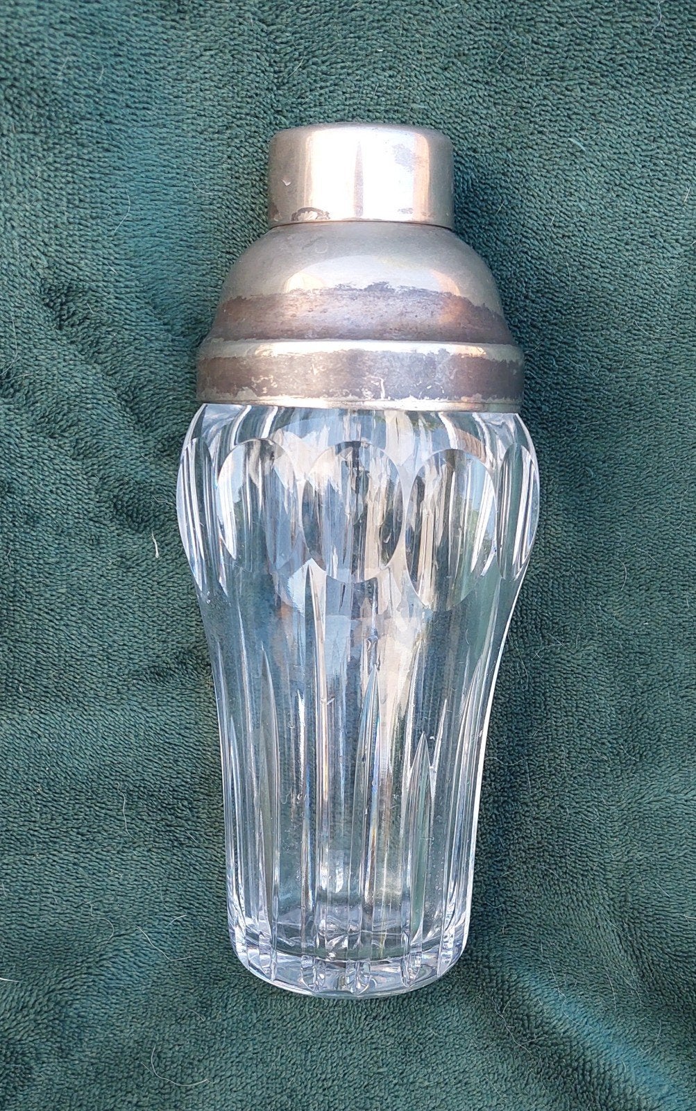 Vintage Kristallen cocktail shaker, art deco stijl, Ophalen of Verzenden