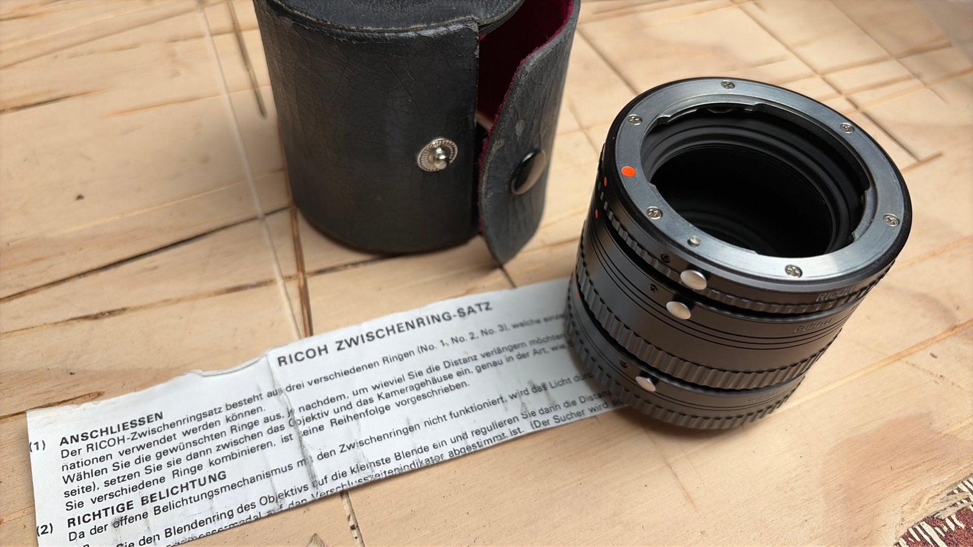 Ricoh Tussenringen Set 52mm voor Macrofotografie, Ophalen of Verzenden, Gebruikt