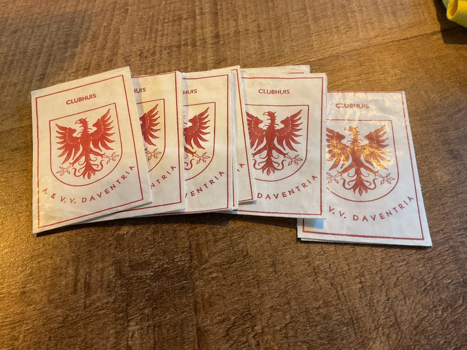 Suikerzakjes V.V. Deventria - Clubhuis Collectie, Ophalen of Verzenden, Nederland