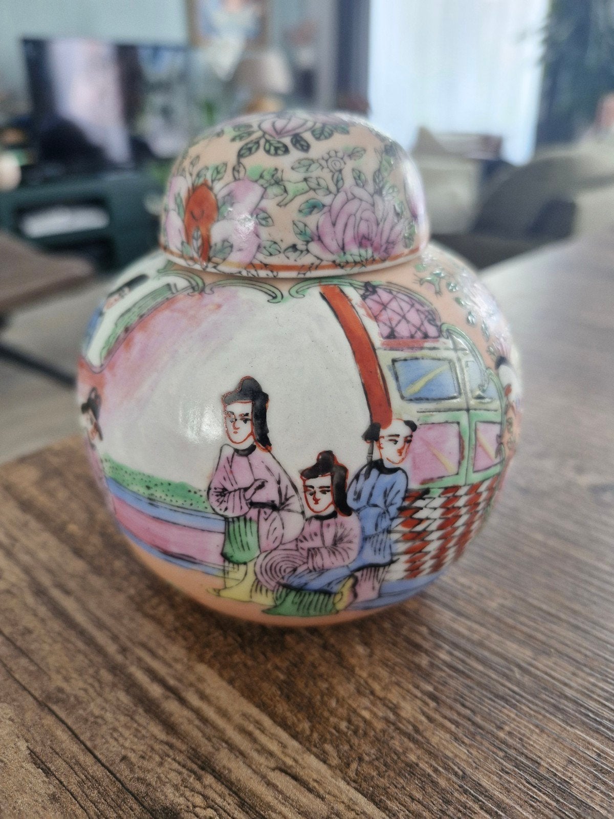 Chineese Family Rose gemberpotje, Ophalen of Verzenden