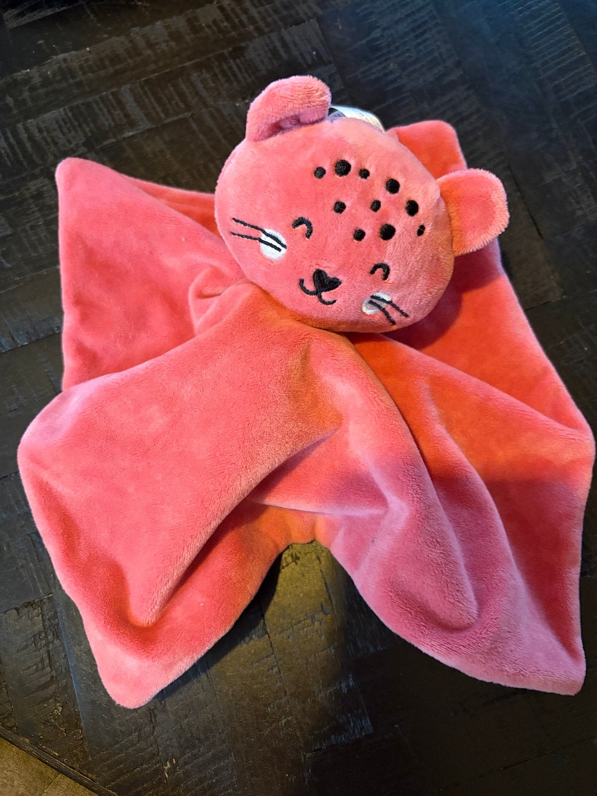 Roze knuffeldoekje met luipaardkopje, Ophalen, Nieuw, Overige typen