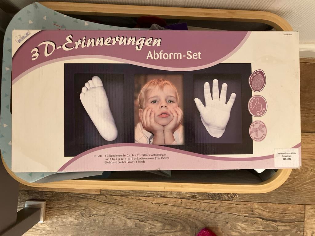 Gips afdruk set 3D-Erinnerungen Abform-Set - Nieuw!, Ophalen, Nieuw, Kraamcadeau