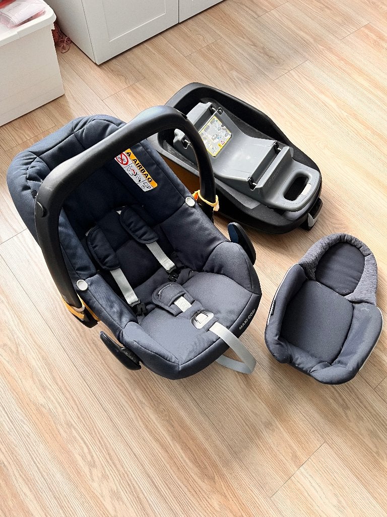 Mutsy Evo kinderwagen + Maxi-Cosi FamilyFix – rem defect, Ophalen, Gebruikt, Combiwagen, Met autostoeltje