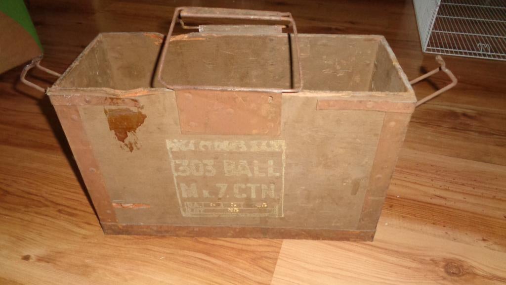 1945 Vickers munitie kist hout 303 ball oorlog wo2, Verzamelen, Militaria | Tweede Wereldoorlog, Verzenden, Landmacht, Engeland