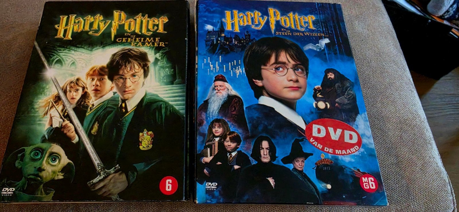 Harry Potter DVD's: De Geheime Kamer & De Steen der Wijzen, Cd's en Dvd's, Vanaf 6 jaar, Ophalen of Verzenden, Gebruikt, Inclusief doosje