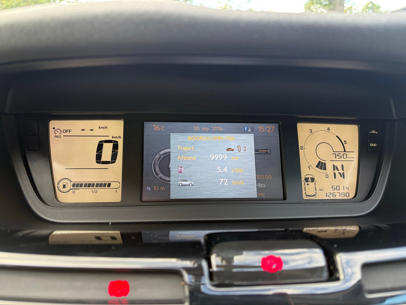 Citroën C4 Grand Picasso 126Dkm 2.0HDI automaat standkachel, Auto's, Beige, 4 cilinders, Alcantara, Origineel Nederlands