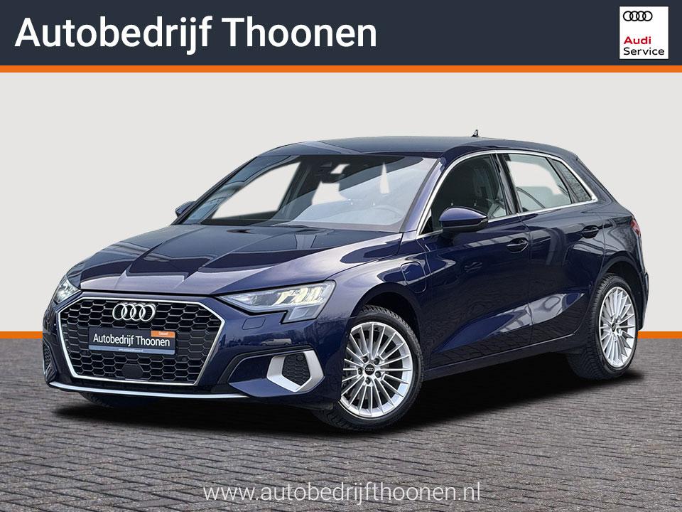 Audi A3 Sportback 40 TFSI e Advanced edition | Leer | Stoelv, Gebruikt, 4 cilinders, 1535 kg, Blauw