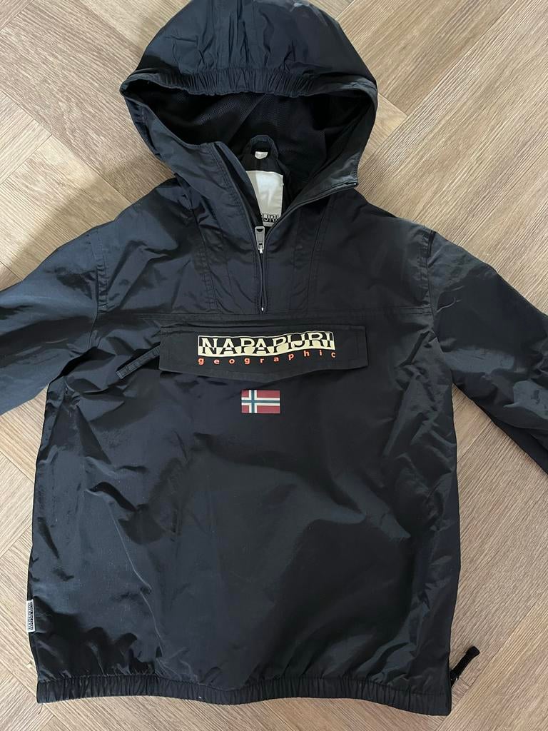 Napapijri zomerjas Zwart - mt 152, Kinderen en Baby's, Kinderkleding | Maat 152, Ophalen of Verzenden, Zo goed als nieuw, Jongen of Meisje