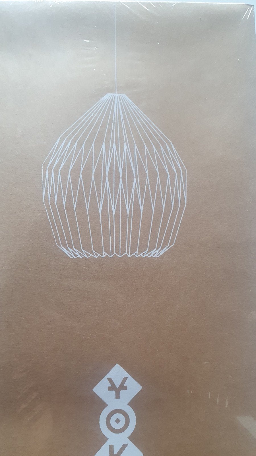 Nieuwe Origami Hanglamp - Wit/Zwart (Yoko Light), Overige materialen, Modern, Origami, Design, Nieuw, Ophalen of Verzenden