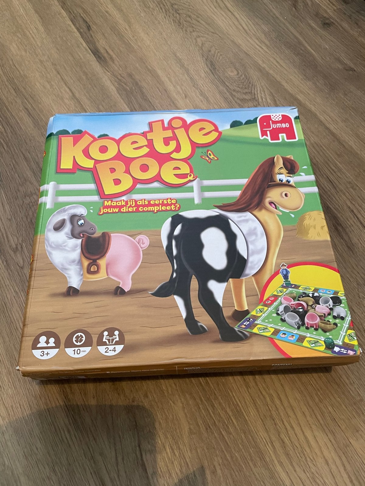 Koetje Boe Jumbo Gezelschapsspel Kinderen, Een of twee spelers, Ophalen of Verzenden, Zo goed als nieuw