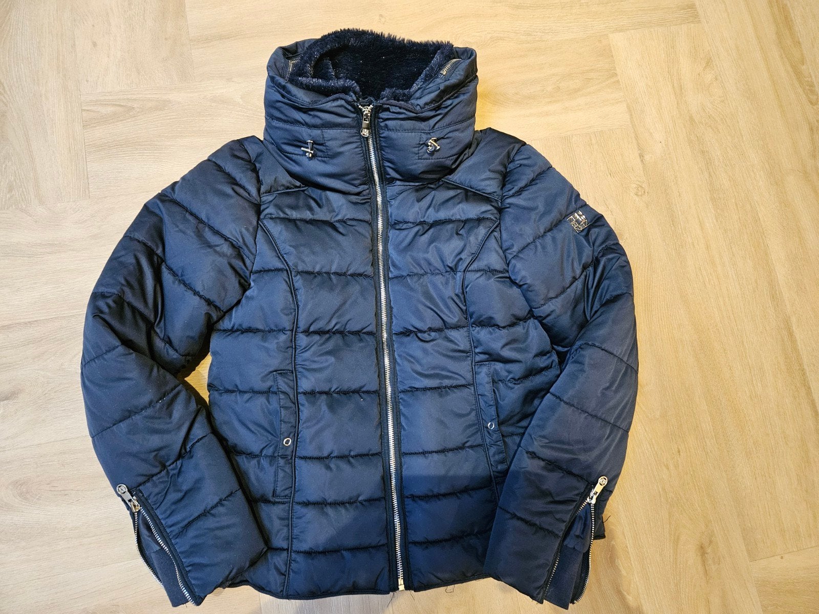 Zabaione gewatteerde jas, maat S, IZGS, Blauw, Zabaione, Ophalen of Verzenden, Zo goed als nieuw