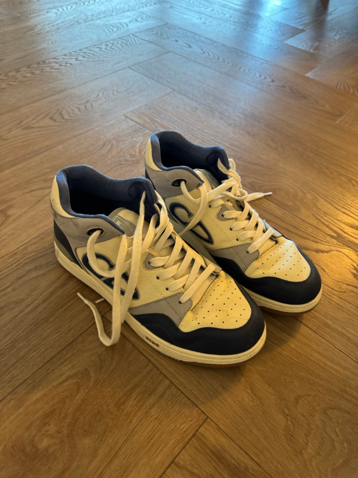 Dior B27 High-Top Sneakers, Blauw, Ophalen of Verzenden, Sneakers of Gympen, Gedragen