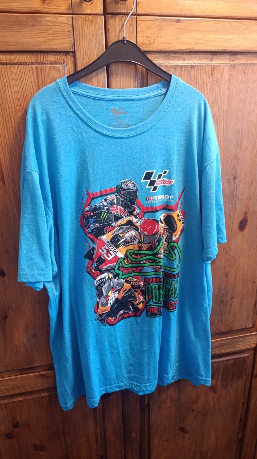 MotoGP Portimão 2022 T-shirt - Maat XXL, Blauw, Overige maten, Ophalen of Verzenden, Zo goed als nieuw