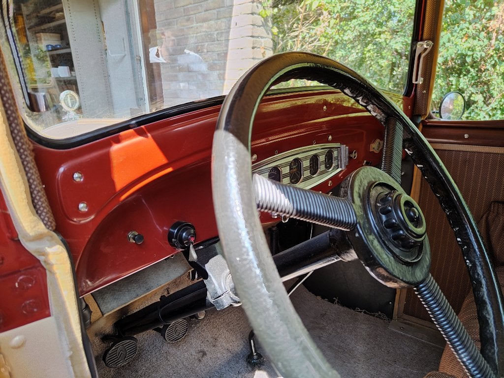 Citroën C4G Oldtimer 1931 Beige/rood/zwart, foto 9