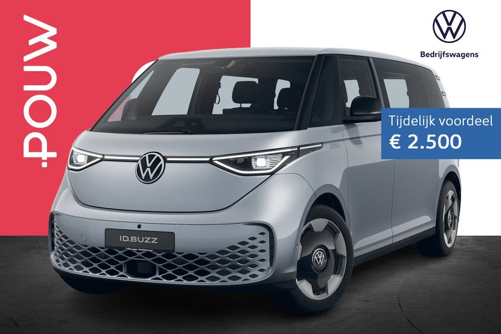 Volkswagen ID. Buzz 286pk Pro Limited 79 kWh | Open & Close, Auto's, Volkswagen, Automaat, 12 maanden, 510 min, Zwart