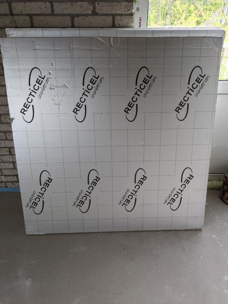 PIR afschotplaat 3-4cm Recticel isolatie, Nieuw, Ophalen of Verzenden, Hardschuim (Pir), Minder dan 5 m²