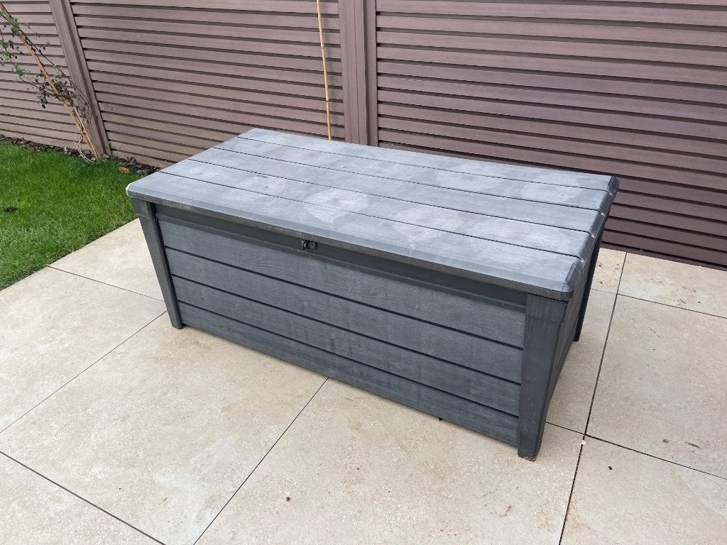 Grote tuinkist / kussenbox voor buiten – 145  70  60 cm, Tuin en Terras, Ophalen, Gebruikt, Kunststof, Overige typen