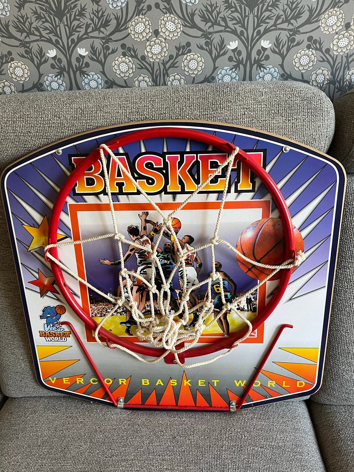 Vercor Basket World Basketbalbord met ring, Sport en Fitness, Basketbal, Ophalen, Zo goed als nieuw, Ring, Bord of Paal