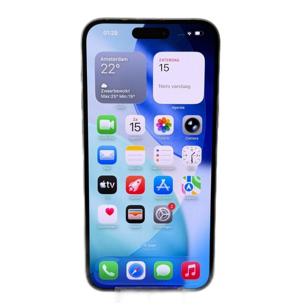 iPhone 15 Plus 256GB Blauw | Krasjes op scherm |Met garantie, 256 GB, 86 %, Blauw, Dordrecht@usedproducts.nl