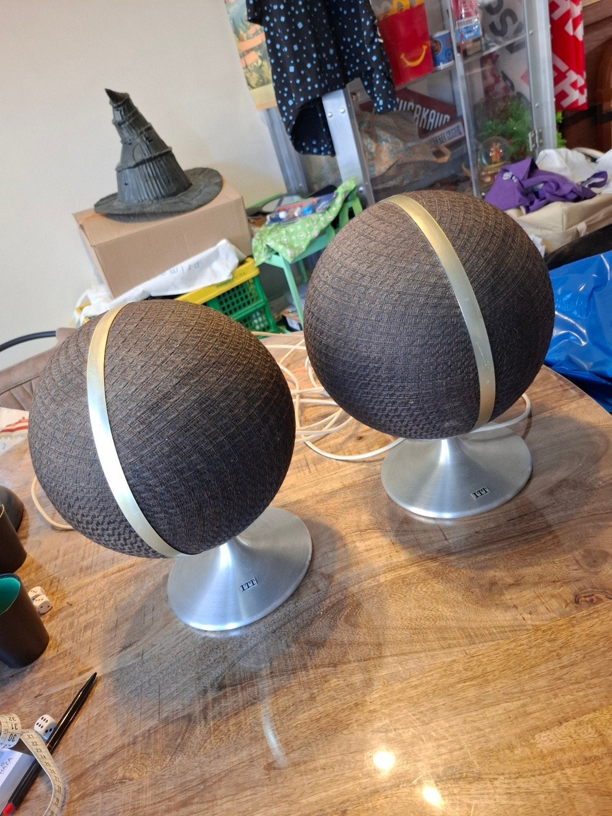 ITT Korona K1-70 Space Age bol speakers, Ophalen, Audio en Video