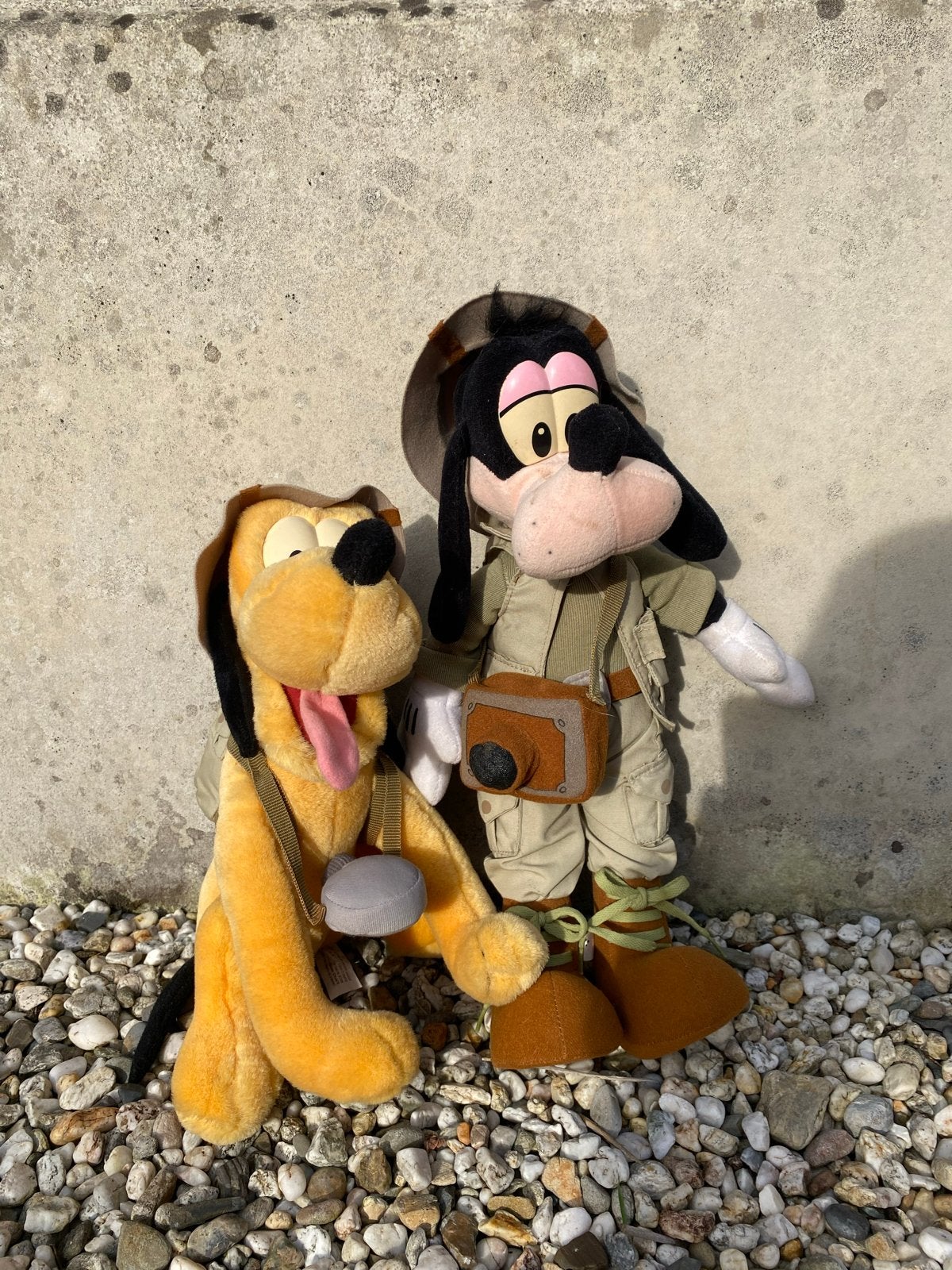 Goofy en Pluto Disney Animal Kingdom Knuffels, Ophalen of Verzenden, Goofy of Pluto, Gebruikt, Knuffel