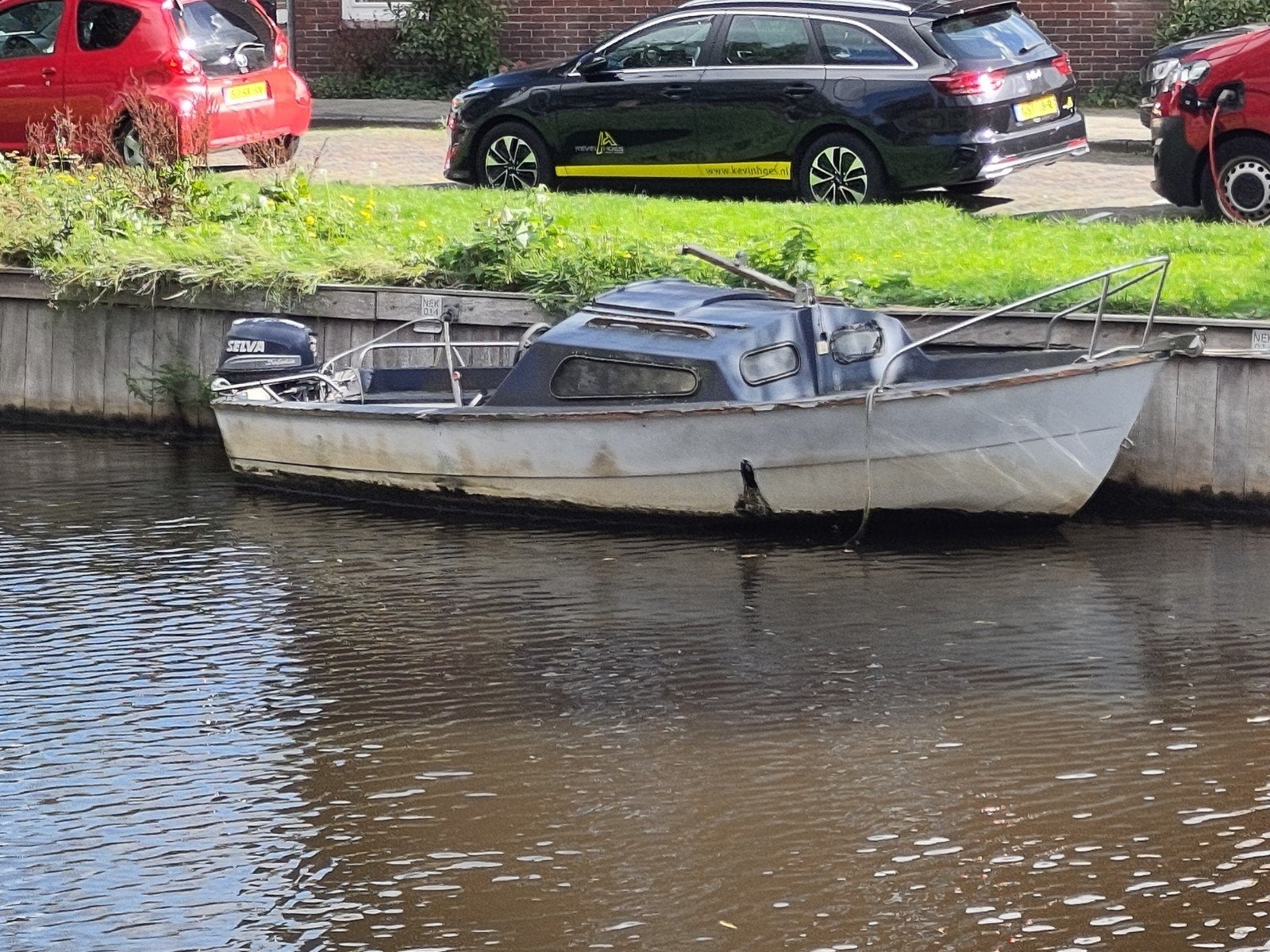 leuk oud bootje (nieuwe extra lage prijs) 5.25 cm lengte, Benzine, Gebruikt, Kajuitboot, Buitenboordmotor