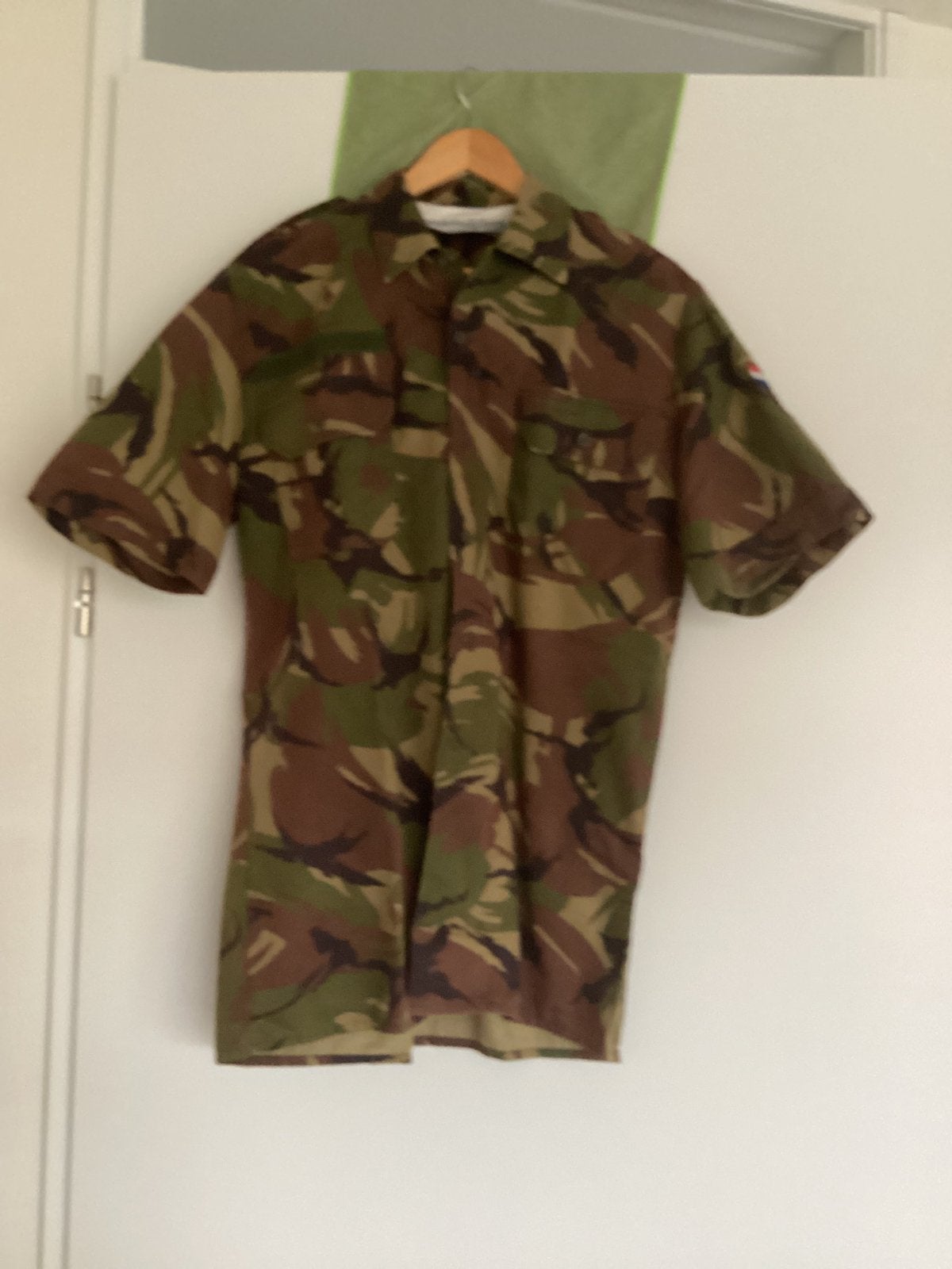 Leger blouse,korte mouw,z.g.a.n., Ophalen of Verzenden, Landmacht, Nederland, Kleding of Schoenen