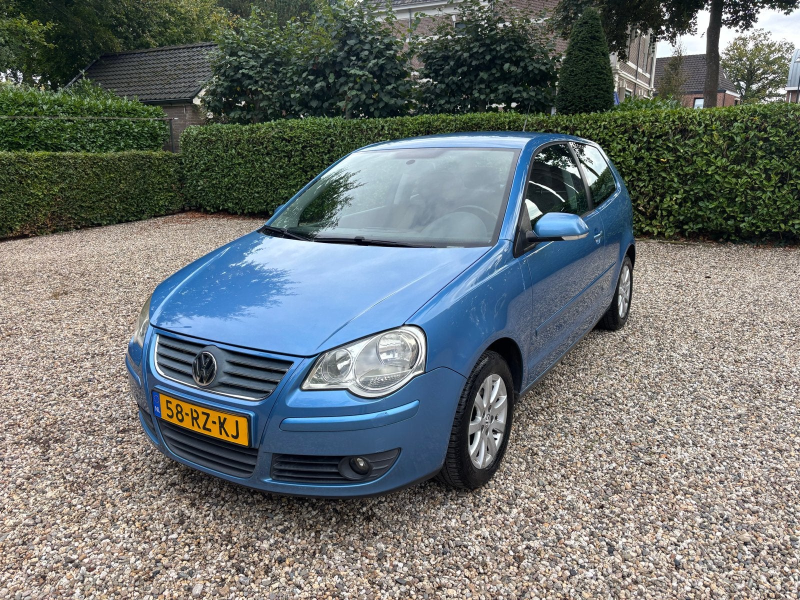 Volkswagen Polo 1.4 74KW 2005 Blauw, Auto's, Voorwielaandrijving, 15 km/l, 4 cilinders, Blauw