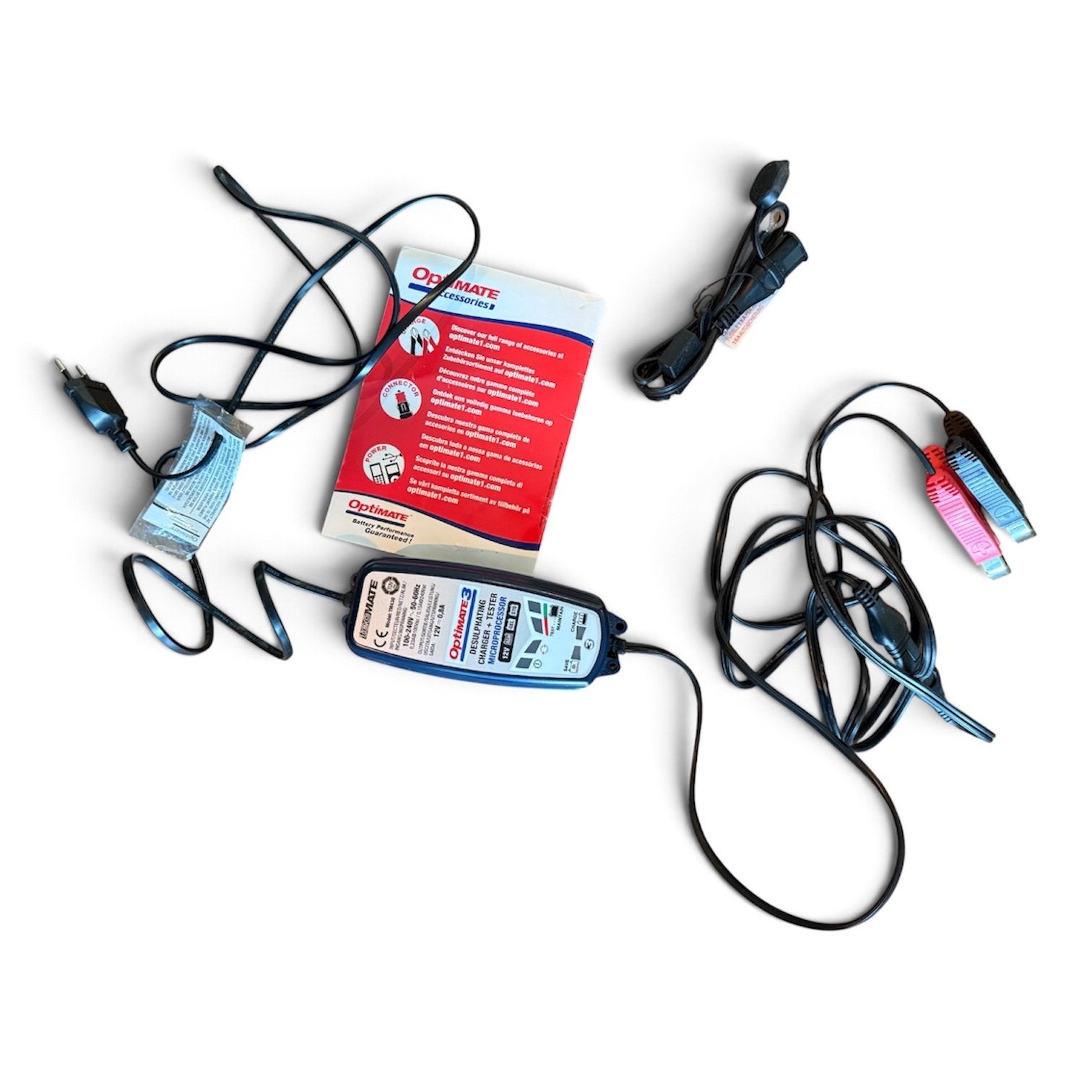 Optimate 3 Motor Acculader - Batterijbespaarder en Tester, Ophalen of Verzenden