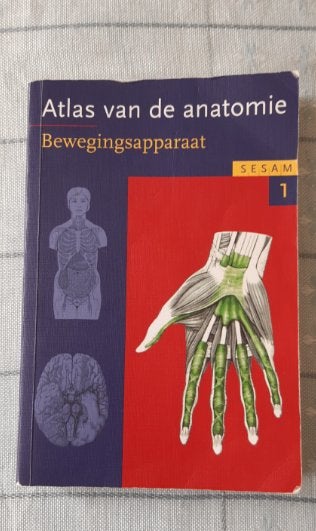 Sesam atlas van de anatomie deel 1: bewegingsapparaat, Boeken, Studieboeken en Cursussen, Ophalen of Verzenden, Beta, Gelezen